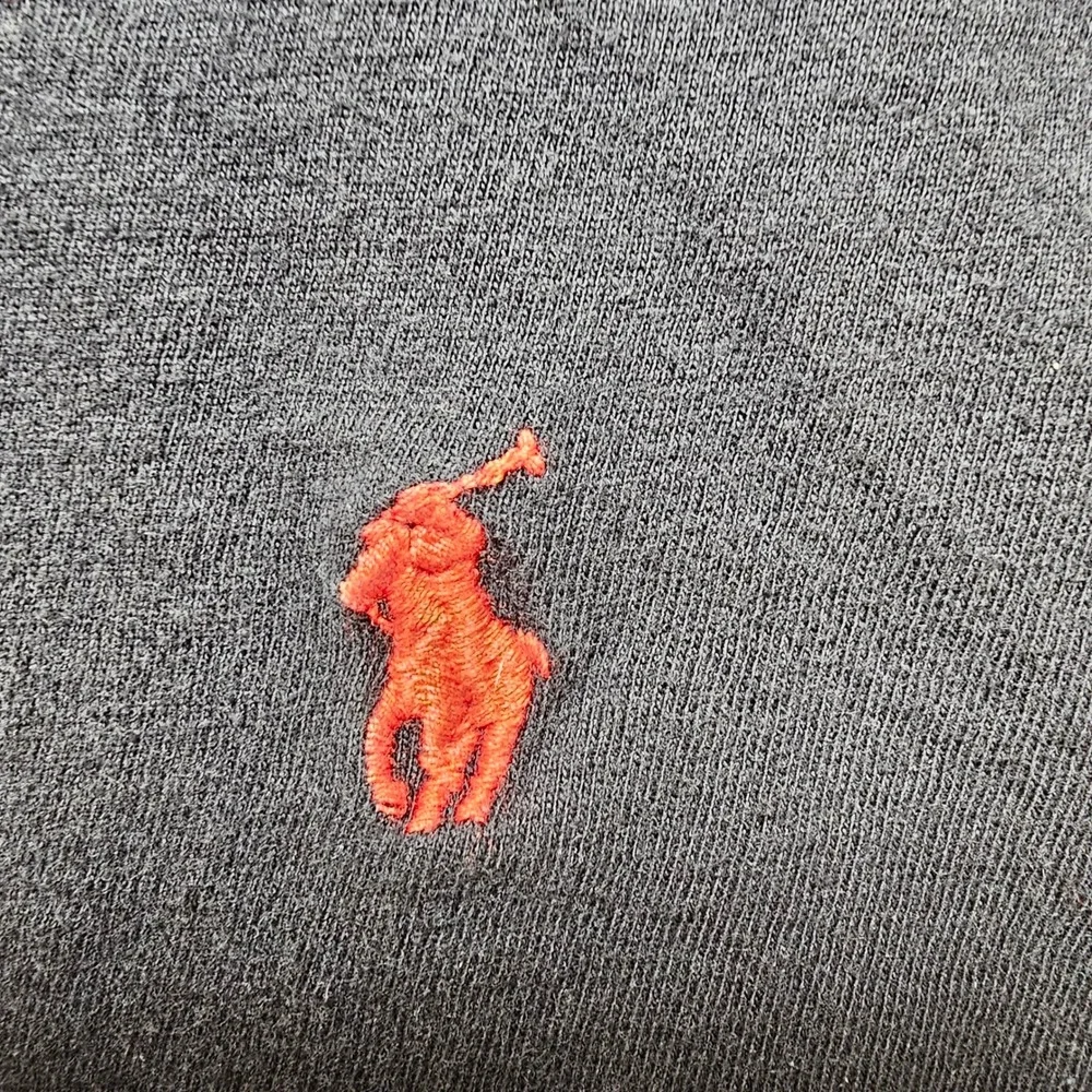 Polo‎ Ralph Lauren Mens V-Neck T-Shirt Black Red Pony Logo Size Medium